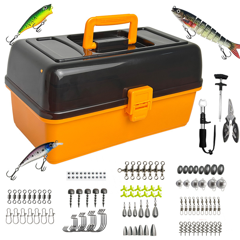 Fishing Lure Accessories - Caja de aparejos naranja con juego