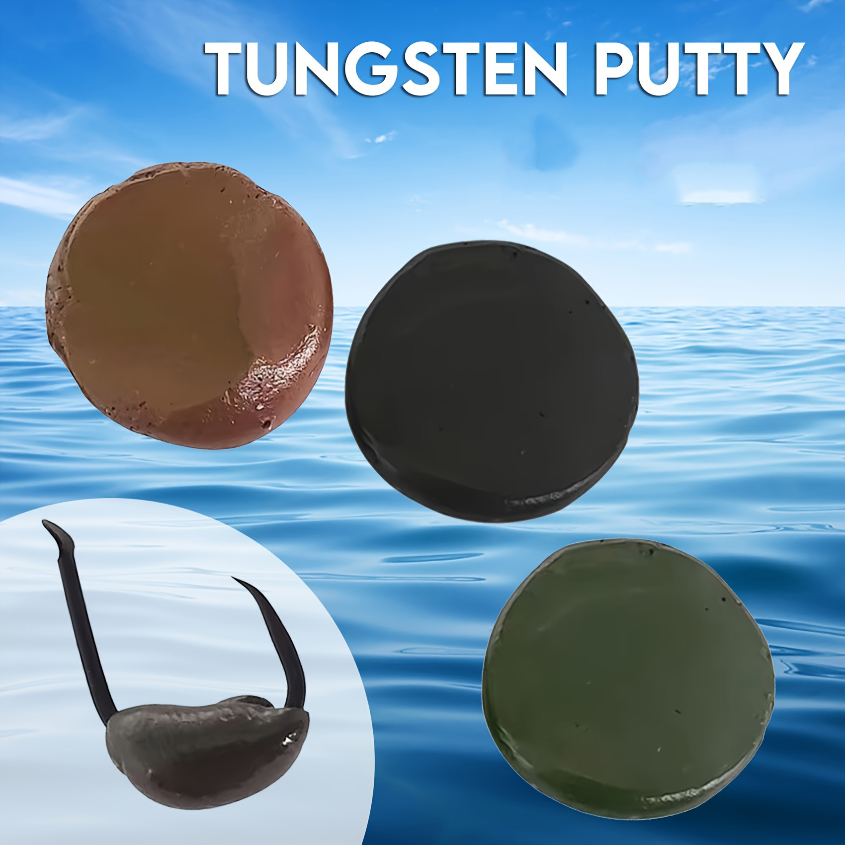 Masilla de tungsteno 0,5 oz (1 - Fishing Lure Accessories reseña y precio