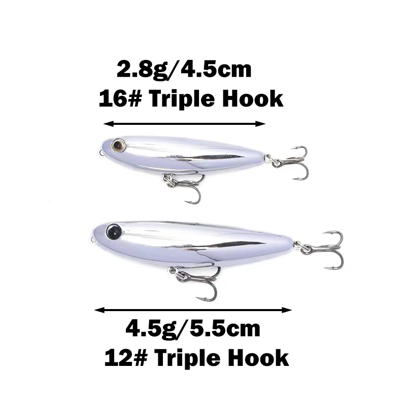 Nuevo 4,5g Mini Wobblers lápiz - Fishing Lure Soft Plastic reseña y precio