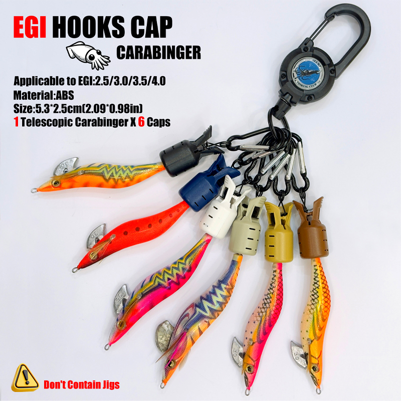 Gorros de anzuelo de calamar y - Fishing Lure Accessories reseña y precio