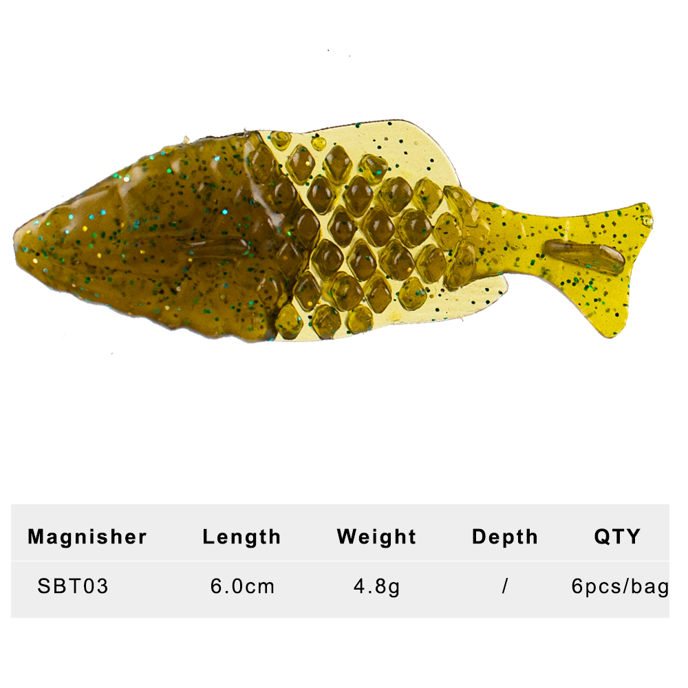 Magnisher 6 unids/bolsa cebos  - Fishing Lure Accessories reseña y precio