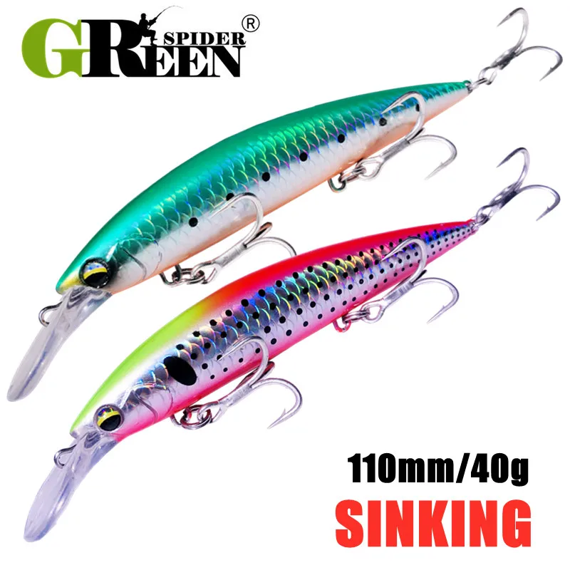 GREENSPIDER pececillo de peso  - Fishing Lure Jerkbait reseña y precio