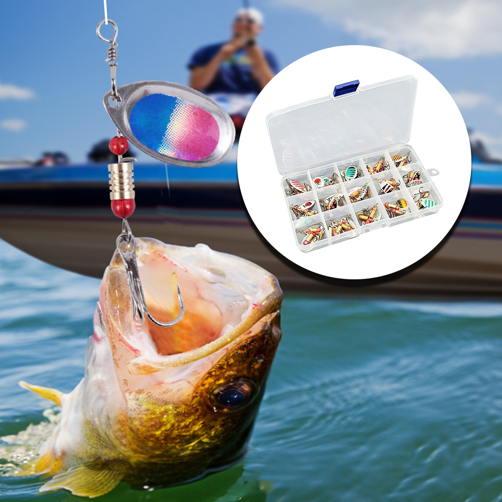 30 señuelos de pesca tipo cuch - Fishing Lure Spinnerbait reseña y precio